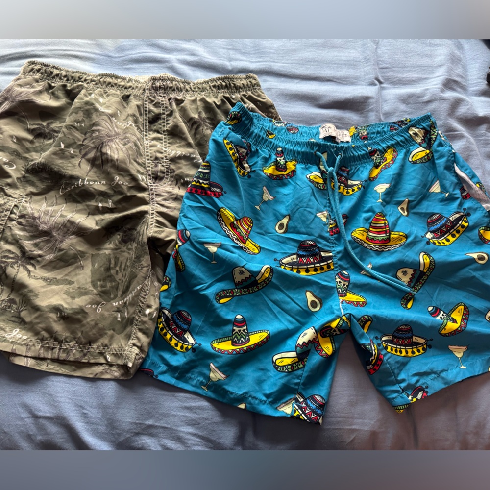 Xxl mens swim trunks. Carribean joe and Free Planet